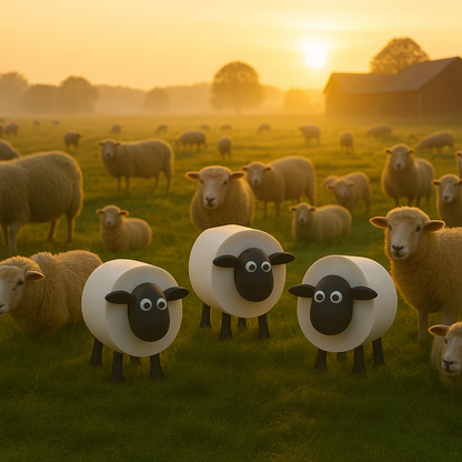 BaaRoll™ | Et sauemorsomt preg på toalettet