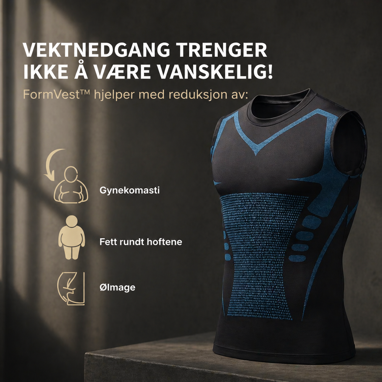 FormVest™ | Si farvel til dårlig holdning og uønsket fett