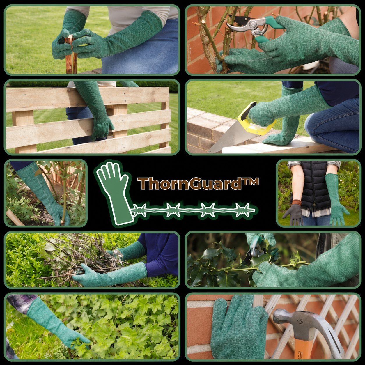 ThornGuard™ | Ekstra lange kuttresistente hageermer
