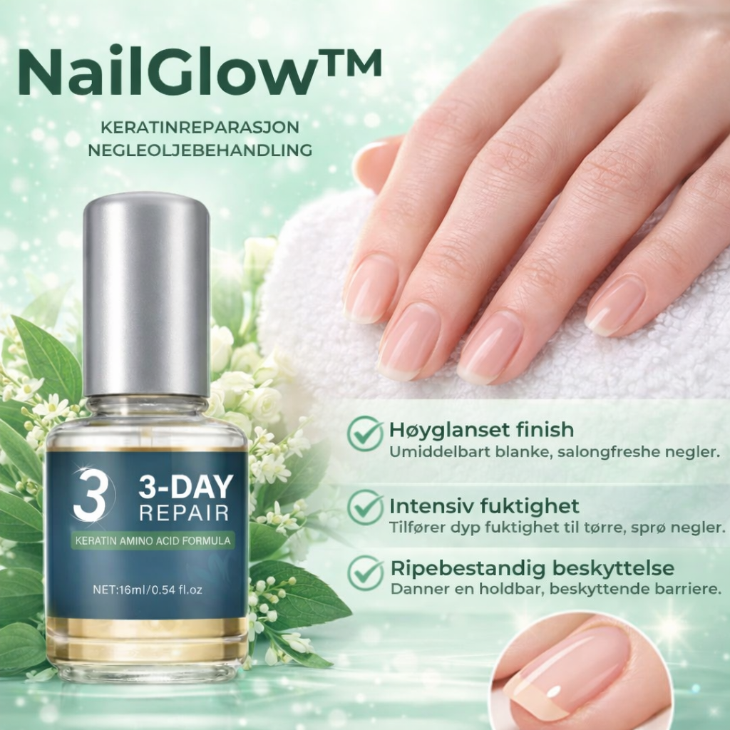 NailGlow™ Serum | Keratinreparerende Negloljebehandling