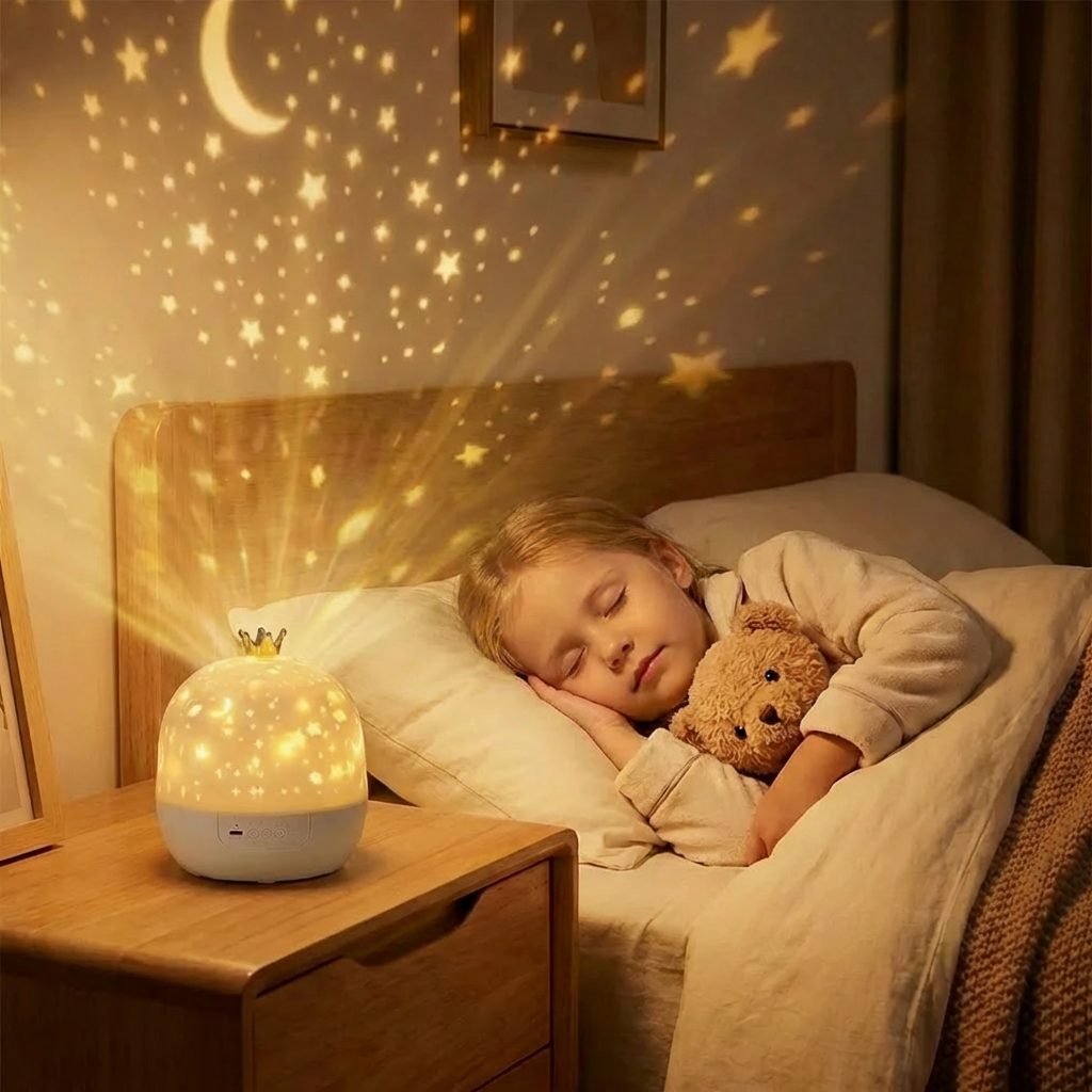 LunaSky™ Stjernehimmel Projektor | Roterende LED-lampe