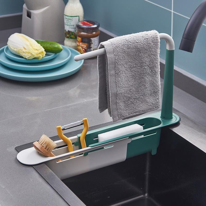 SinkSnap™ | Uttrekkbar vaskehylle for smart oppbevaring