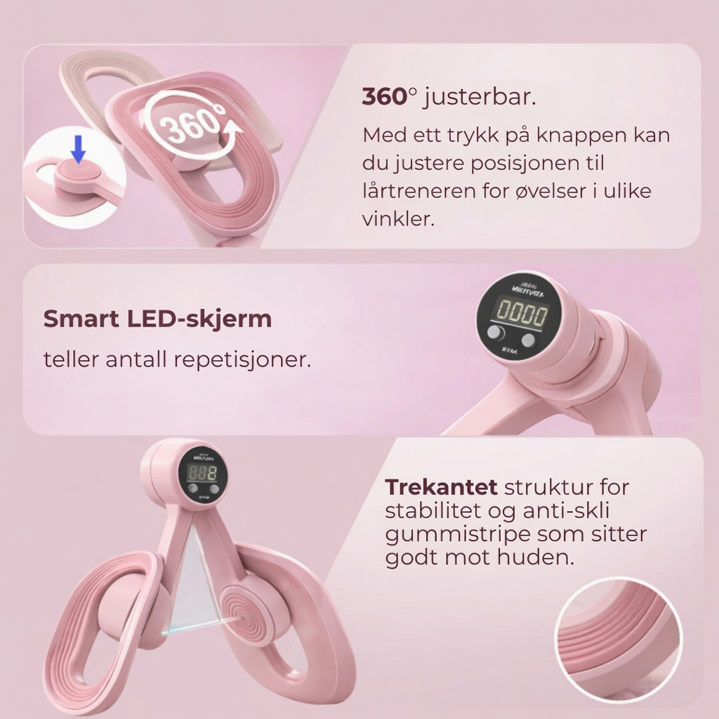 CoreKontroll™ – Enkel hjemmetrening for lår, bekken og kjerne på bare 10 minutter om dagen
