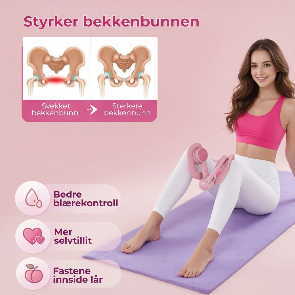 CoreKontroll™ – Enkel hjemmetrening for lår, bekken og kjerne på bare 10 minutter om dagen