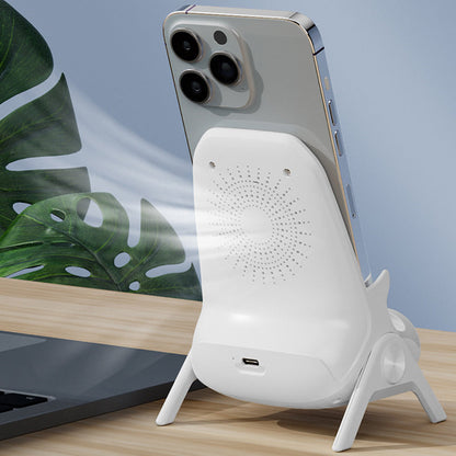 Premium Trådløs Hurtiglader med Mobilholder