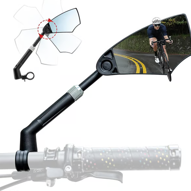RideView™ | 360° Justerbart Bakspeil for Sykkelstyre