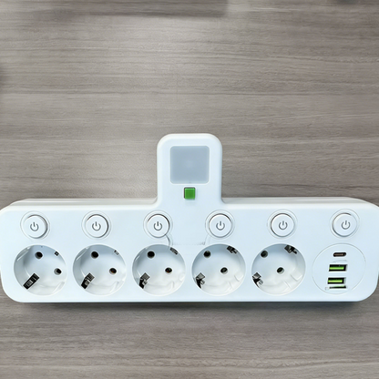 LadeHub™ | Ett vegguttak, full kontroll over alle enheter